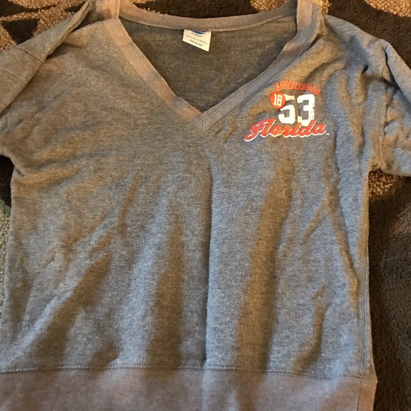 Grey 3/4 sleeve sweatshirt - Picture 1 of 2